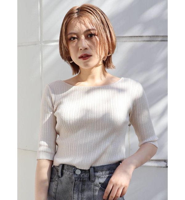 MURUA「ディープバックオープンデザインニット」|ニット・セーター|