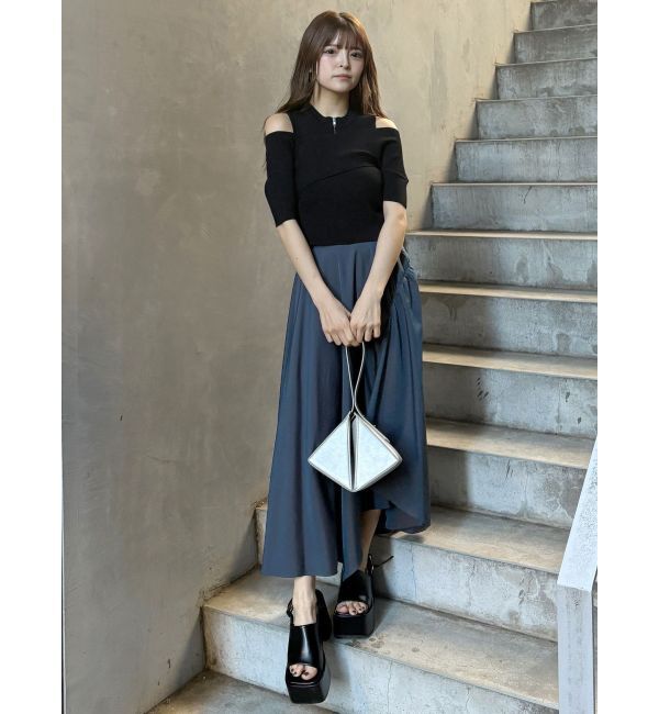 MURUA「イレヘムギャザーアシメスカート」|スカート|