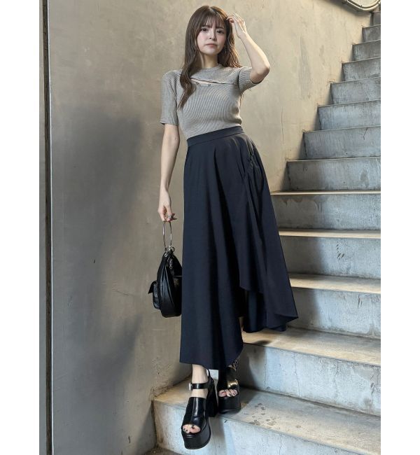 MURUA「イレヘムギャザーアシメスカート」|スカート|