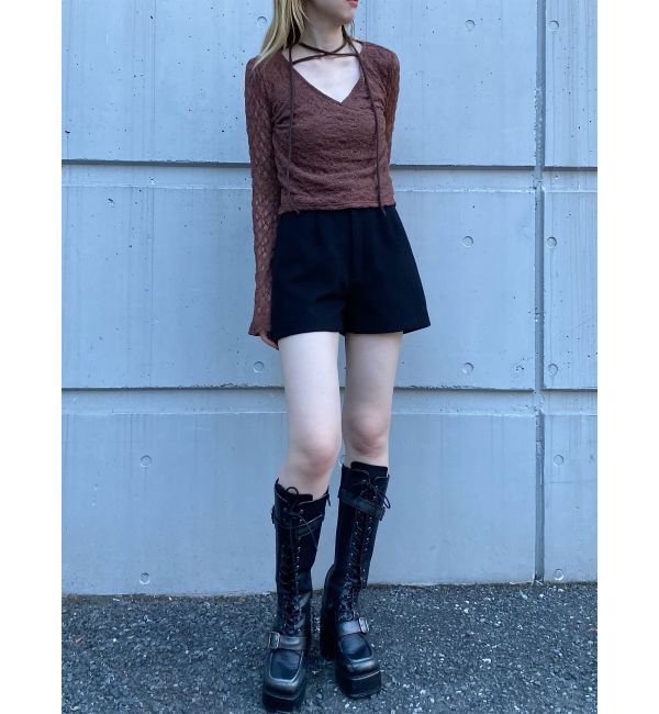 MURUA「カシュクールレーストップス」|Tシャツ・カットソー|