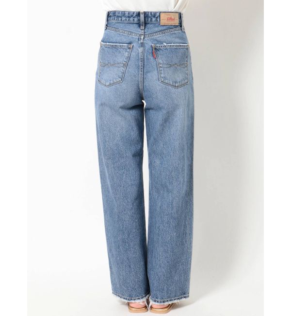 Ungrid「ハイウエストルーズクラッシュストレートデニム」|デニム|
