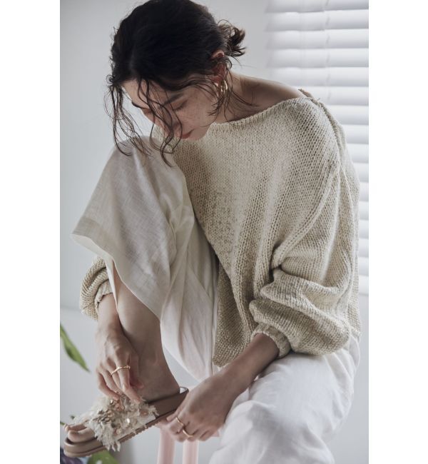 Ungrid「リネン混ルーズタックパンツ」|その他|