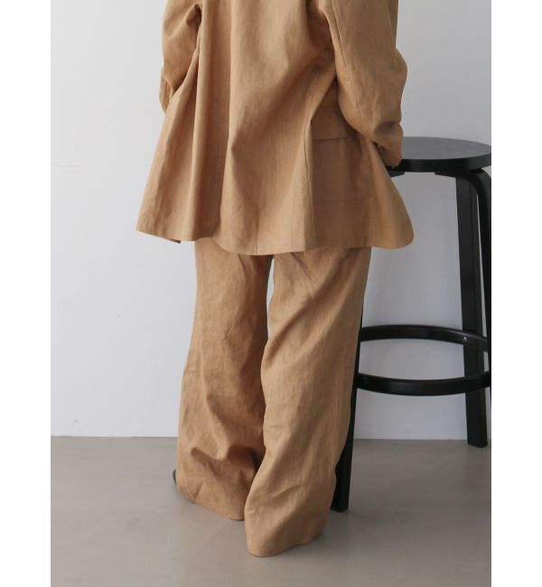 Ungrid「リネン混ルーズタックパンツ」|その他|