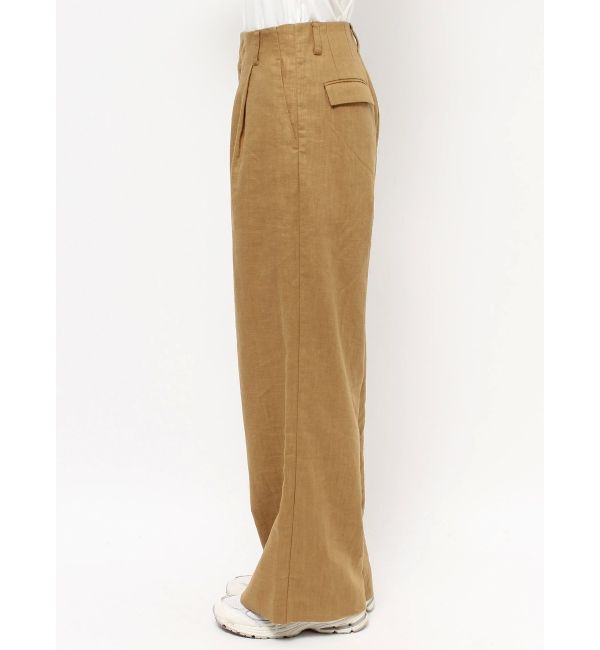 Ungrid「リネン混ルーズタックパンツ」|その他|