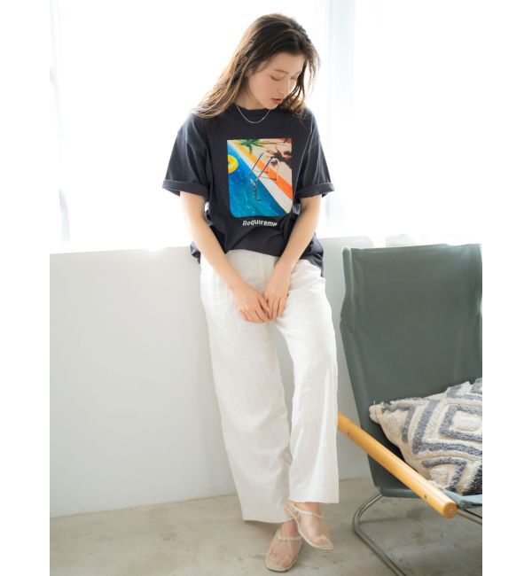 Ungrid「リネン混ルーズタックパンツ」|その他|