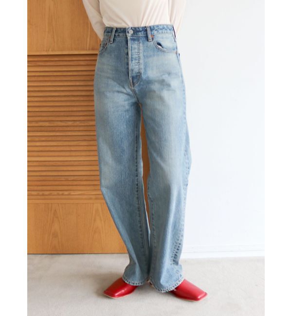 Ungrid「ハイウエストルーズストレートデニム」|デニム|