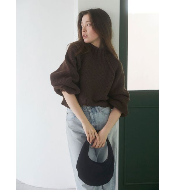 Ungrid「ローゲージハイネックショートニット」|ニット・セーター|