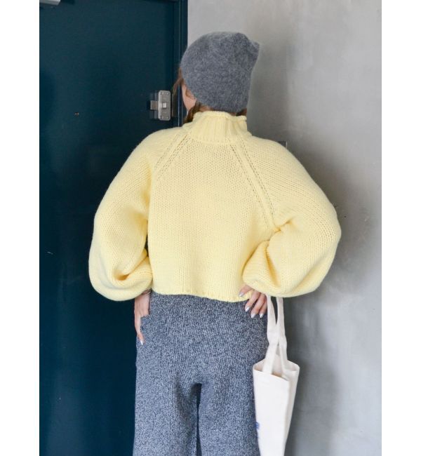 Ungrid「ローゲージハイネックショートニット」|ニット・セーター|