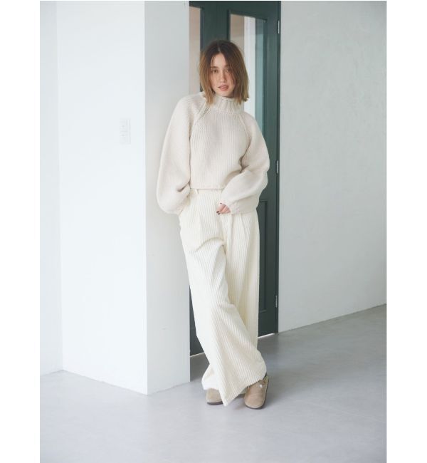 Ungrid「ローゲージハイネックショートニット」|ニット・セーター|