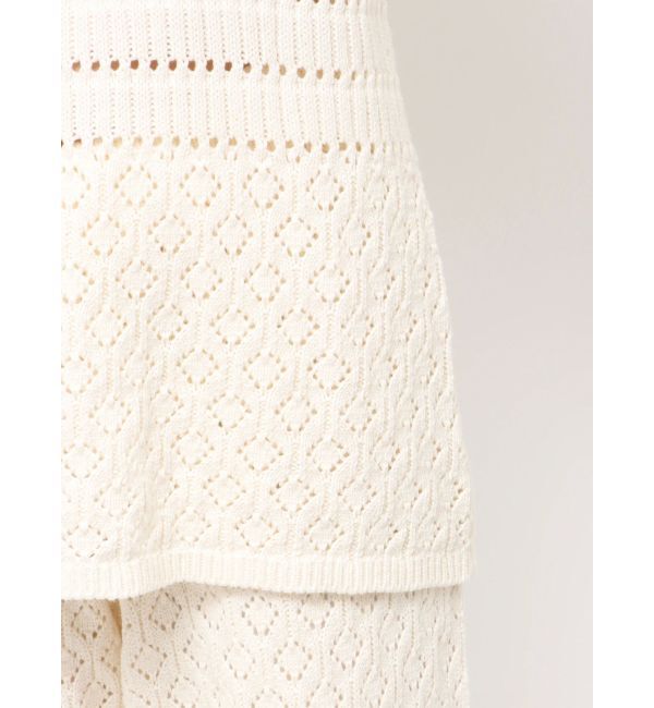 Ungrid「バックオープン透かし編みニット」|ニット・セーター|