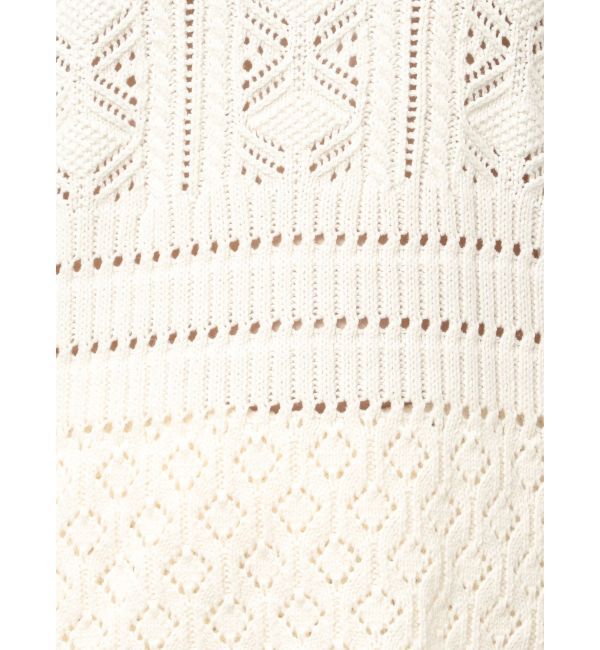 Ungrid「バックオープン透かし編みニット」|ニット・セーター|