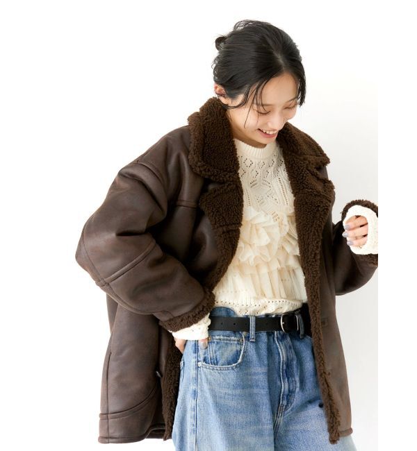 Ungrid「バックオープン透かし編みニット」|ニット・セーター|