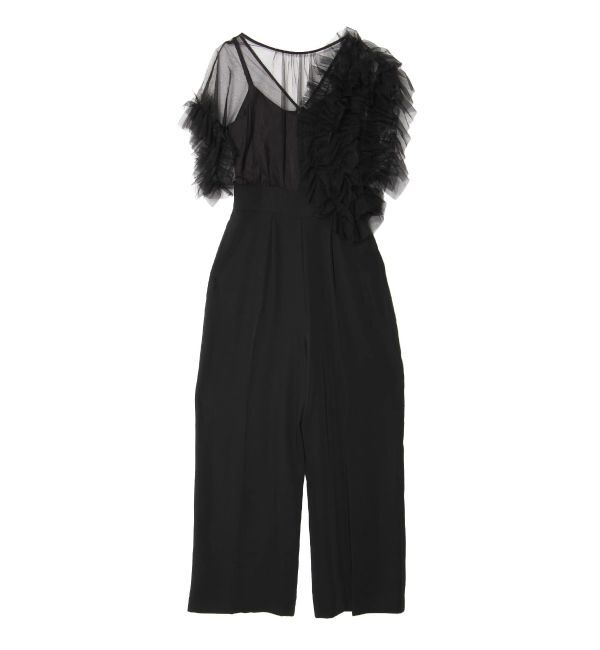 LAGUNAMOON「LADYチュールドッキングコンビネゾン」|ドレス|ブラック