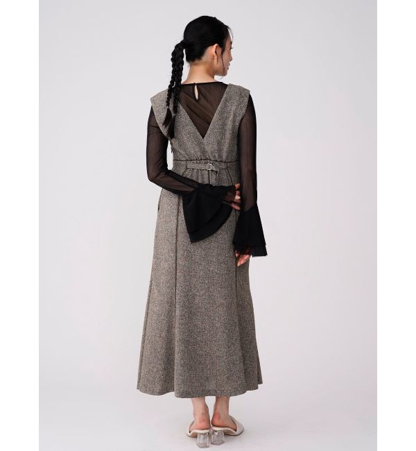 LAGUNAMOON「フレアスリーブチュールトップス」|Tシャツ・カットソー|