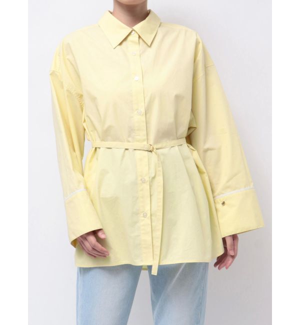 LAGUNAMOON「バイカラーワイドスリーブハートボタンシャツ」|シャツ・ブラウス|