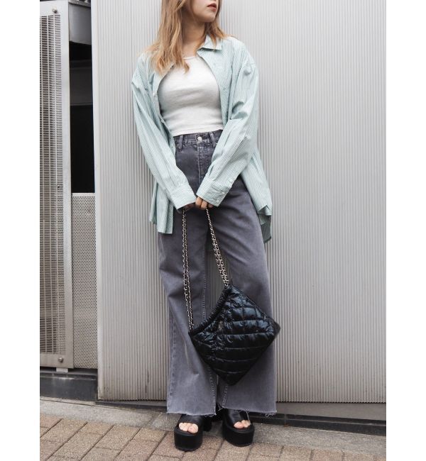 EVRIS「シンプルワイドデニムパンツ」|デニム|