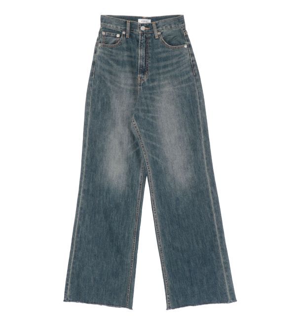 EVRIS「シンプルワイドデニムパンツ」|デニム|