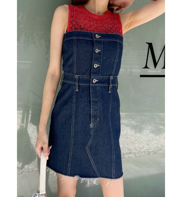 EVRIS「デニムジャンスカ」|ジャンパースカート|