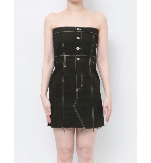 EVRIS「デニムジャンスカ」|ジャンパースカート|