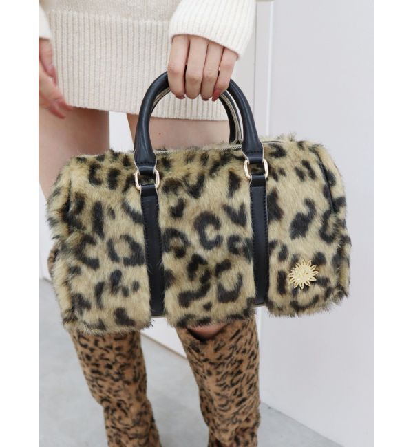 EVRIS「フェイクファーボストンBAG」|ボストンバッグ|