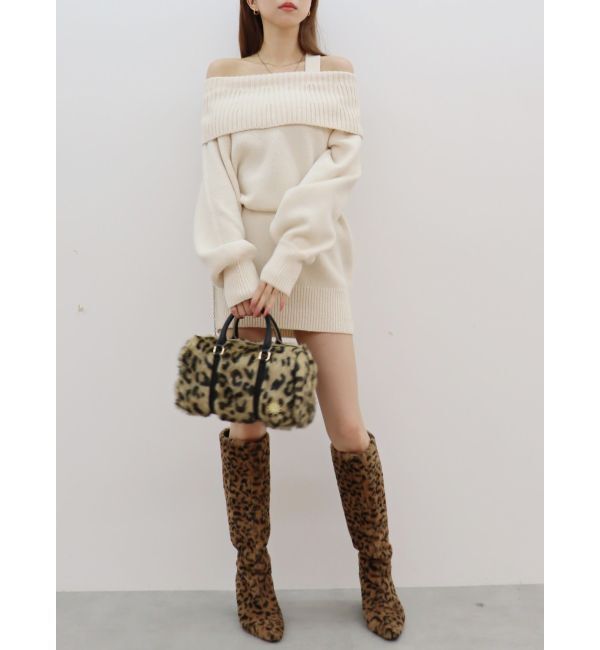 EVRIS「フェイクファーボストンBAG」|ボストンバッグ|