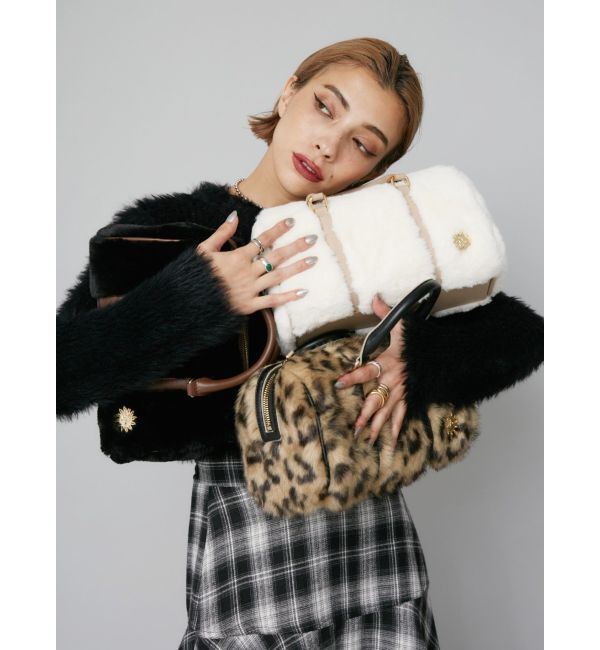 EVRIS「フェイクファーボストンBAG」|ボストンバッグ|