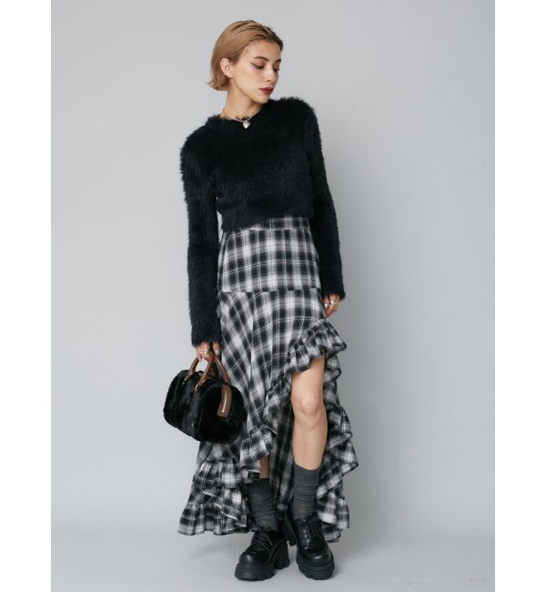 EVRIS「フェイクファーボストンBAG」|ボストンバッグ|