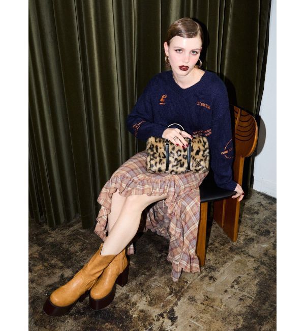 EVRIS「フェイクファーボストンBAG」|ボストンバッグ|