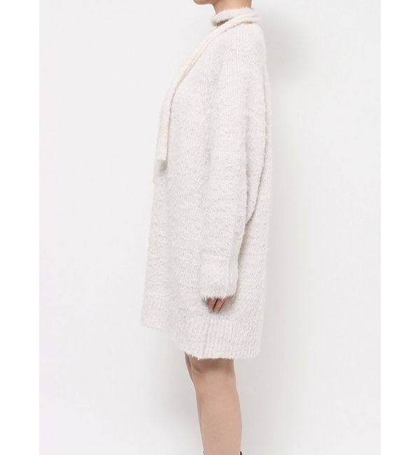 EVRIS「ヘアリーボリュームラメニットワンピース」|ワンピース|