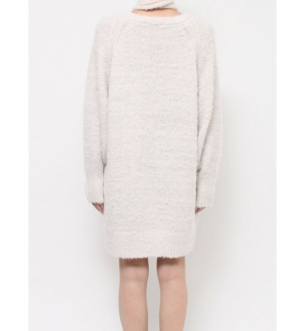 EVRIS「ヘアリーボリュームラメニットワンピース」|ワンピース|