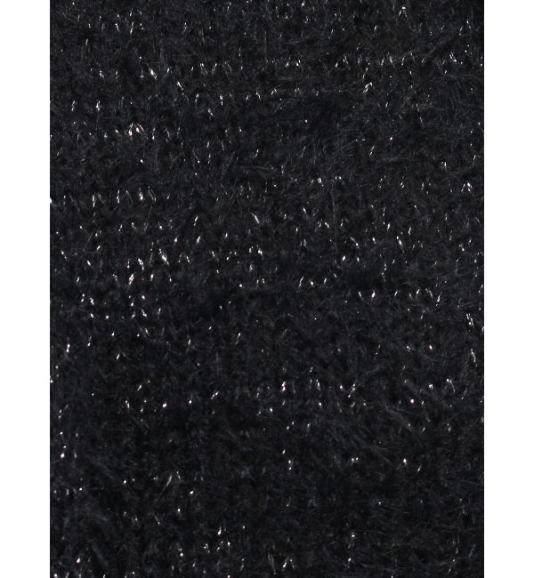 EVRIS「ヘアリーボリュームラメニットワンピース」|ワンピース|