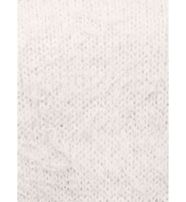 EVRIS「ヘアリーボリュームラメニットワンピース」|ワンピース|