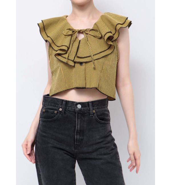 jouetie「エアリーフリルノースリブラウス【セットアップ対応】」|シャツ・ブラウス|