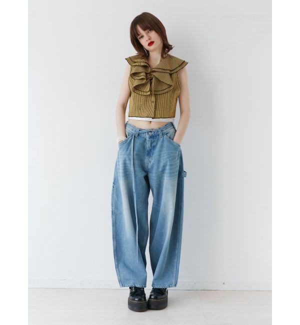 jouetie「エアリーフリルノースリブラウス【セットアップ対応】」|シャツ・ブラウス|