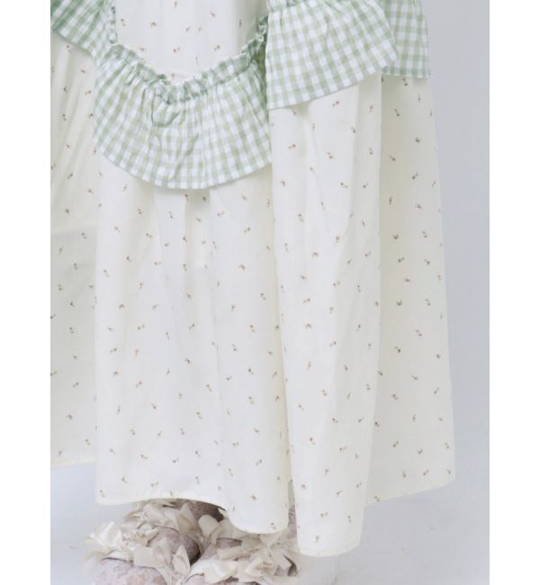 merry jenny「flower checkアシメワンピース」|ワンピース|