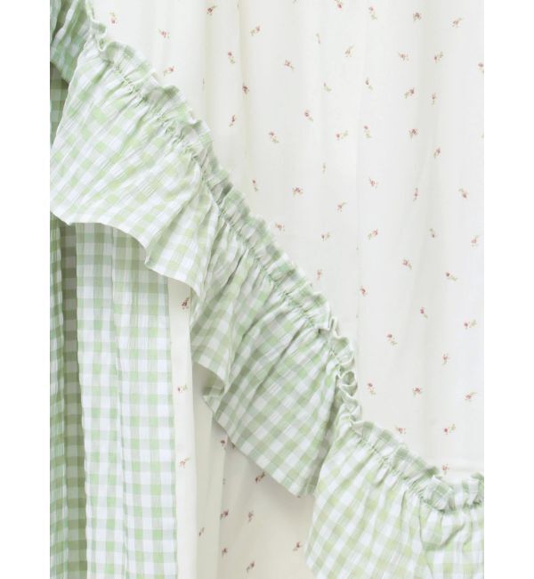 merry jenny「flower checkアシメワンピース」|ワンピース|