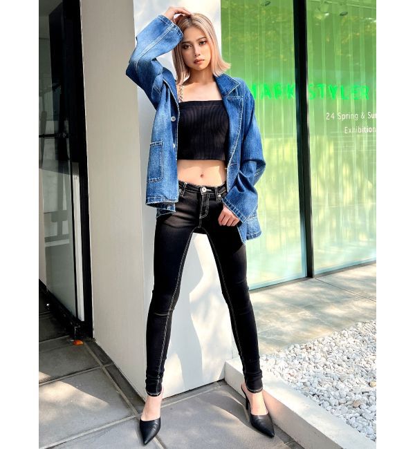 GYDA「デニムテーラードジャケット」|テーラードジャケット|