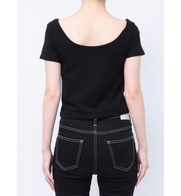 GYDA「フロントホールカットトップス」|Tシャツ・カットソー|