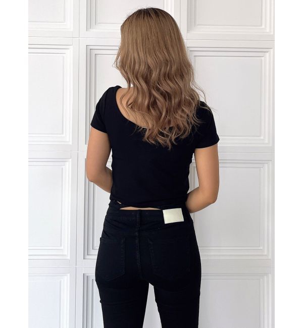 GYDA「フロントホールカットトップス」|Tシャツ・カットソー|