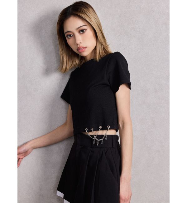 GYDA「GYDA chaincharm トップス」|Tシャツ・カットソー|
