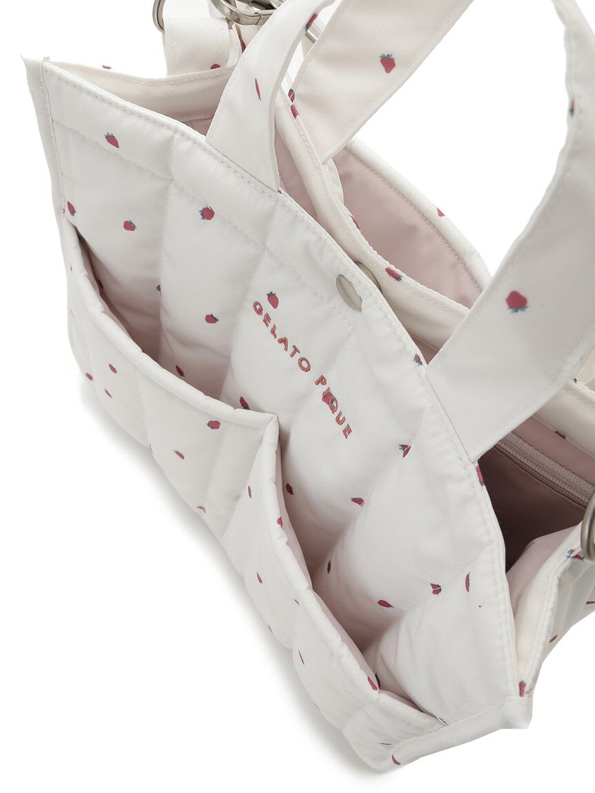  GELATO PIQUE CAT&DOG「【CAT&DOG】【販路限定商品】ストロベリーキルティングお散歩バッグＭ」|その他|