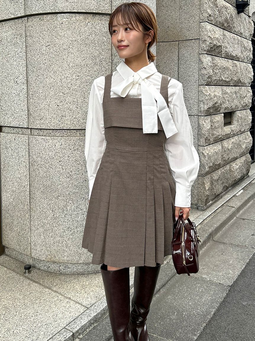 SNIDEL「プリーツミニジャンスカ」|ワンピース|