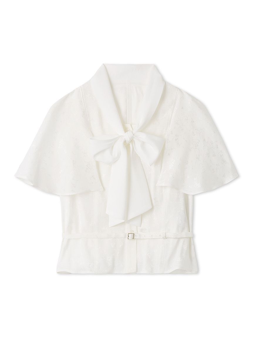 SNIDEL「ボウタイケープブラウス」|シャツ・ブラウス|