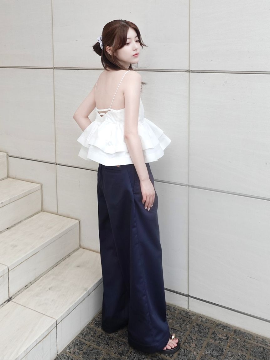 FRAY I.D「【FRAY I.D｜Dickies】ツータックワイドツイルパンツ」|チノ|