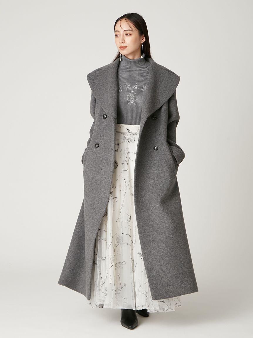 FRAY I.D「カレッジエンブロイダリーリブタートルニット」|ニット・セーター|