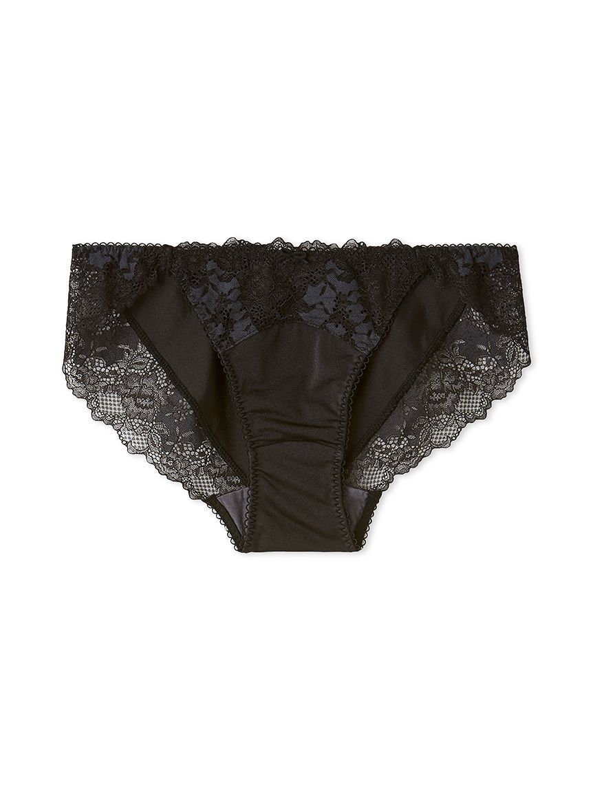 LILY BROWN Lingerie「【LILY BROWN Lingerie】レギュラーショーツ/リネンレース」|インナー|BLK