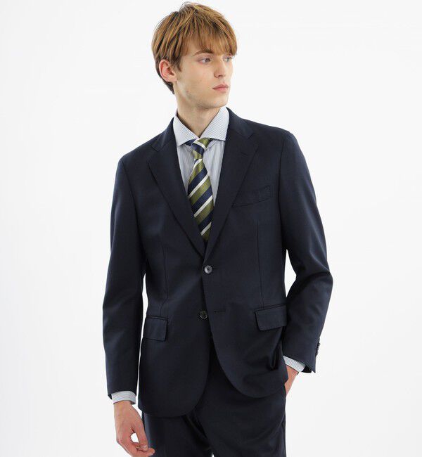 MACKINTOSH PHILOSOPHY「トロッタージャケット #109 ストレッチピンヘッド/ツイル」|テーラードジャケット|ネイビー