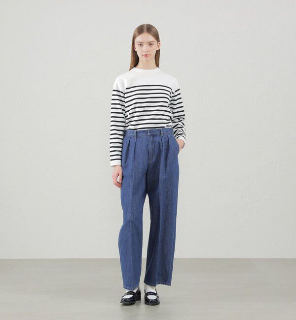 MACKINTOSH PHILOSOPHY「コットンリネンデニムワイドパンツ」|デニム|