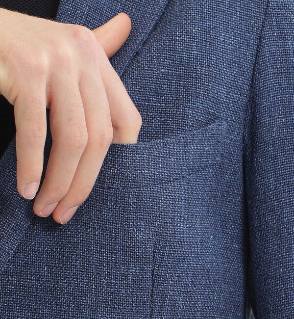 MACKINTOSH PHILOSOPHY「【WEB＆一部店舗限定】T.G. di Fabio ウール麻ホップサック 2PATCH JACKET」|テーラードジャケット|