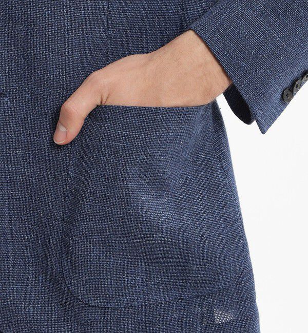 MACKINTOSH PHILOSOPHY「【WEB＆一部店舗限定】T.G. di Fabio ウール麻ホップサック 2PATCH JACKET」|テーラードジャケット|